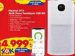 NEUTRON H13 AKILLI HAVA TEMİZLEYİCİ 520 M3